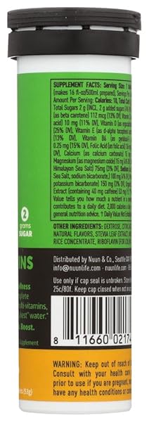 NUUN, DRINK TAB GINGER LEMONADE, 12 COUNT