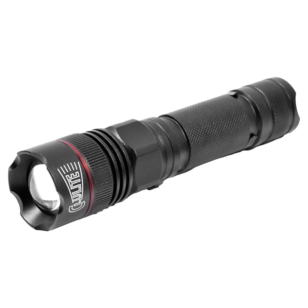 Clulite Unisex'S Adjust-A-Beam Rechargeable Led Torch, Black, One Size