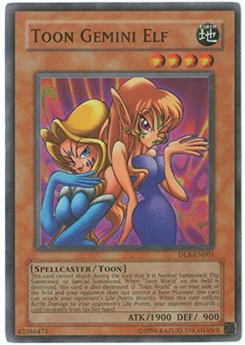 Yu-Gi-Oh! - Toon Gemini Elf (DL6-EN001) - Duelist League Prize Card - Limited Edition - Super Rare