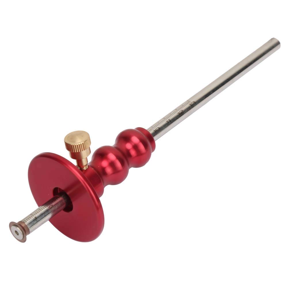 Wood Marking Gauge - Wood Scribe Mortise Gauge Tool - Wood Wheel Marking Tool (Red)