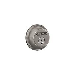 Schlage B60 N 619 Deadbolt, Keyed 1 Side, Highest