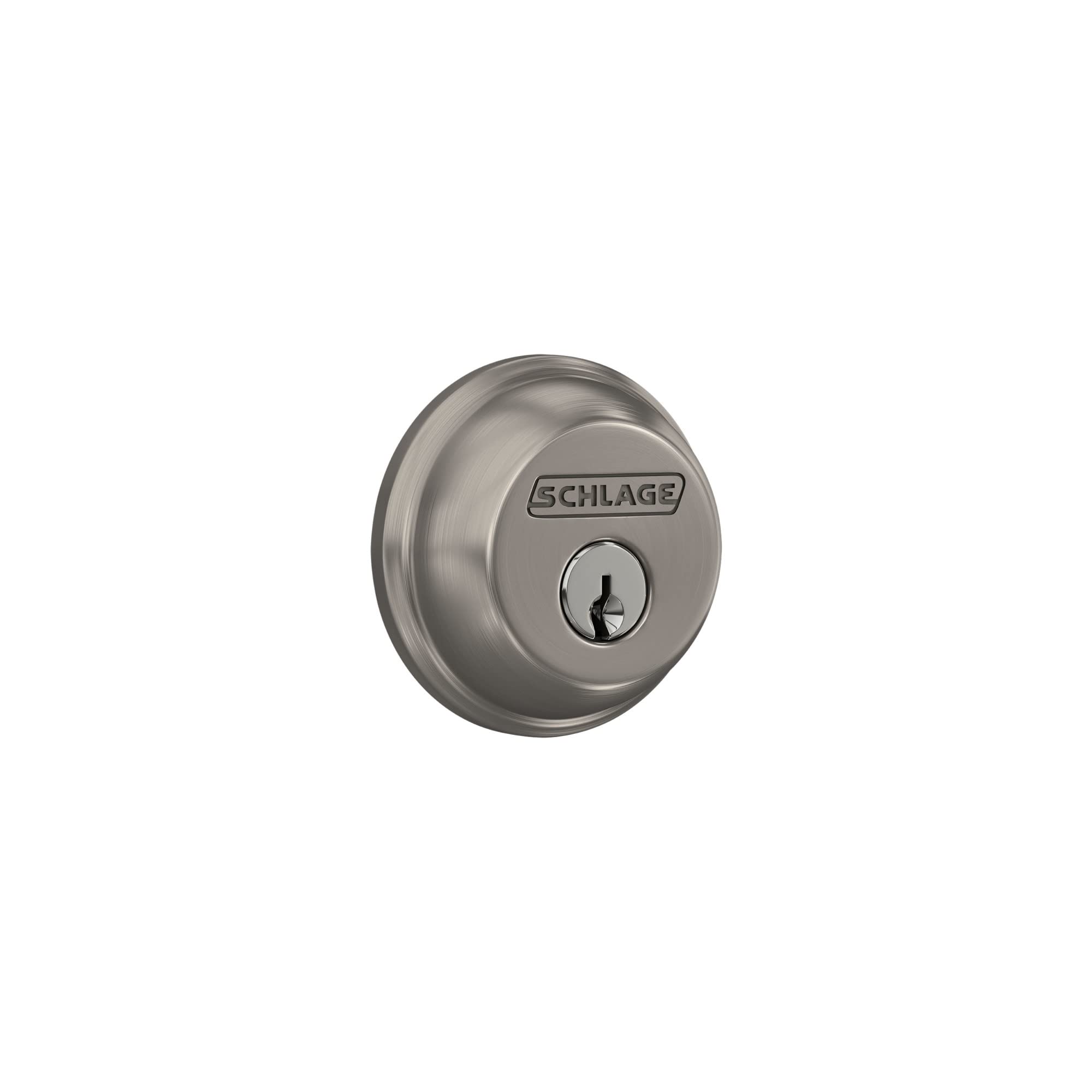 Schlage B60 N 619 Deadbolt, Keyed 1 Side, Highest