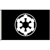 Fyon Large Galactic Empire Black Landscape Flag 3X5Ft