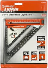 Lufkin 2-in-1 Extendable Layout Tool & Speed Square 15cm 30cm view 10