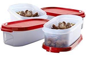 Tupperware Oval Dry Storage Containers 500ml (Set of 4)