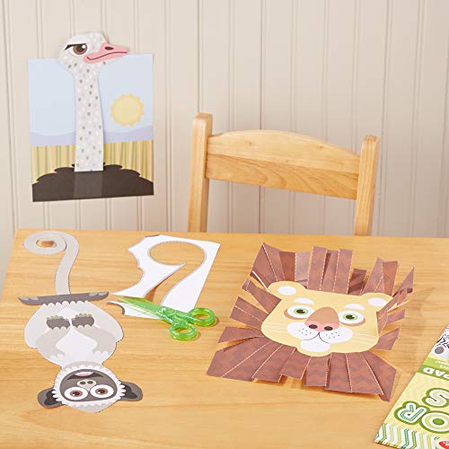 Melissa & Doug Safari Scissor Skills Activity Pad with ChildSafe