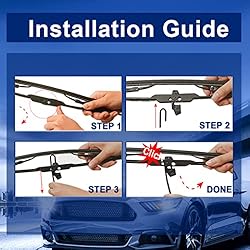 RAINTOK Windshield Wiper Blade Set Replacement for