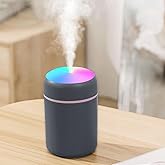 Portable Mini Humidifier, 300ml with Colorful LED Night Light, USB Personal Desktop Humidifier for Car Office Home Travel, Au