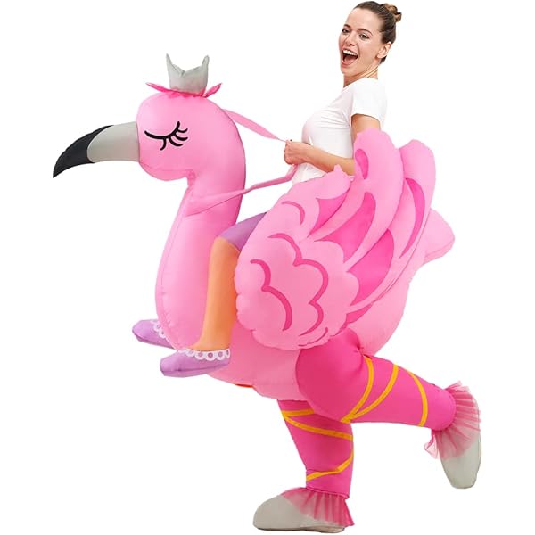 JASHKE Flamingo Inflatable Costume Inflatable Halloween Costumes