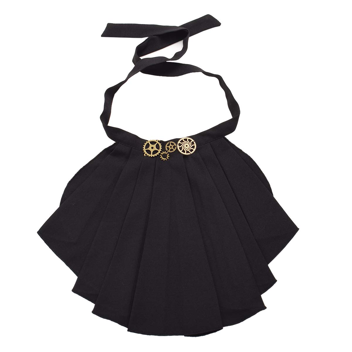 BLESSUME Victorian Steampunk Chiffon Jabot Neck 1pc, Black 1, One Size — image 1