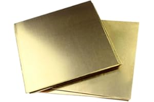 DRINCOSHOW H62 Brass Plate Yellow Brass Sheet Brass Metal Plate Brass Sheet 0.5 0.8mm 1mm 1.5mm 2mm 3mm 4mm 5mm 2.5 6 8 10 mm (3mm*50mm*100mm)