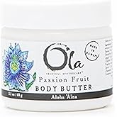 Tropical Apothecary OLA Passion Fruit Body Butter – Moisturizing with Pure Coconut Oil and Hawaiian Plant Extracts - Ideal for Dry Skin - 2.1oz
