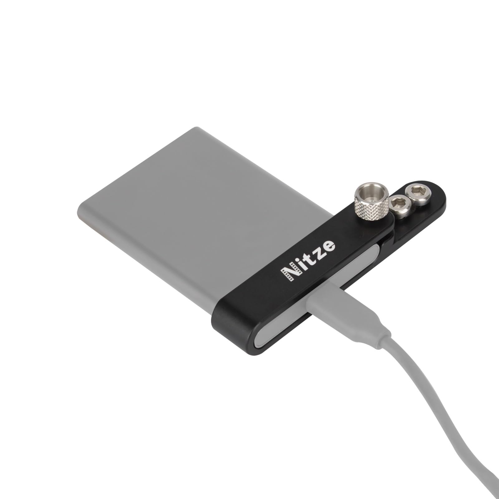 Nitze SSD Mount Bracket Compatible with Samsung T7,Aluminum Alloy SSD Holder Compatible with Camera Cage for BMPCC 4K 6K - N42-T7