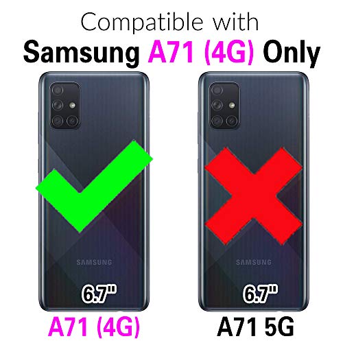 Asuwish Compatible with Samsung Galaxy A71 4G Case and Tempered