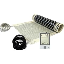 QuietWarmth Joist QJOISTKITSEF Radiant Floor Heating Starter Kit Includes  Mat w/Programmable Thermostat for Existing Floors (Installs Below Subfloor  Between Joists)-Size 17”x10' 120Volt (Covers 13sf) - Amazon.com