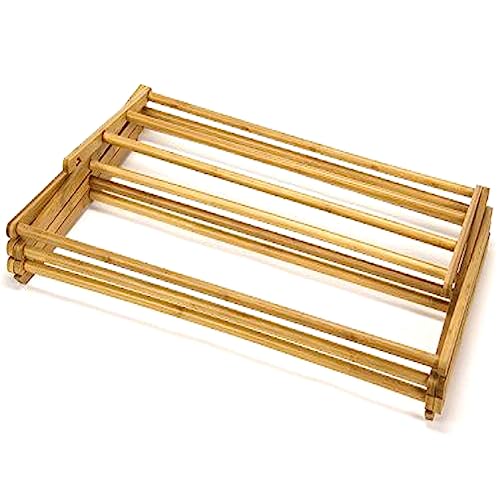 Homeit Wooden Clothes Drying Rack for Laundry Collapsible Folding