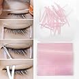 50 Pcs Eyelid Tape, Invisible Double Eyelid Lift Strips Instant Eyelid Stickers, Self-Adhesive Eye Tapes Fiber for Hooded Droopy Uneven Mono-eyelids, Big Eye Tools Clear