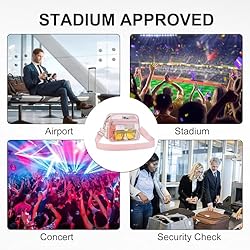 USPECLARE Clear Bag for Stadium Events Clear