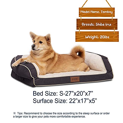 EMME Sofa Style Orthopedic Dog Beds, Deluxe Pet Couch Bed with Egg Foam