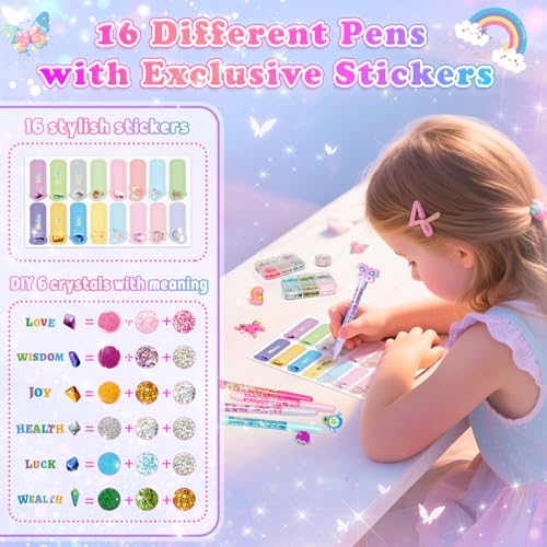 Craft Kits for 6 7 8 9 10 Year Old Kids, Gifts for 5-12 Year Old Girls, Arts and Crafts for Kids Age 6 8 9 DIY Pen Making Kit, Personalised Pen Creator Studio Girls Boys Birthday Presents Creative Toy