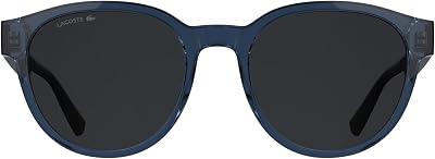 Men's Sunglasses L6088S - Transparent Blue with Solid Grey Lens