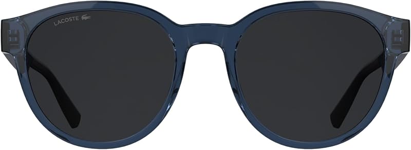 Men's Sunglasses L6088S - Transparent Blue with Solid Grey Lens