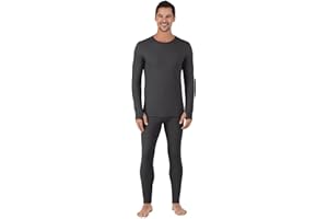 Cuddl Duds Thermal Underwear Shirt and Leggings Set for Men - Heavyweight Fleece Lined Long Johns - Winter Clothes Base Layer