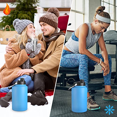 Tronco One Gallon Vacuum Insulated Bottle,128OZ Stainless Steel Water