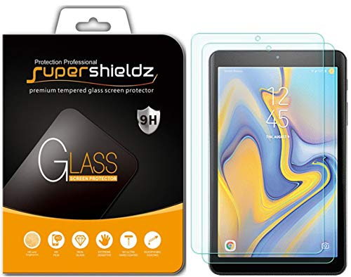 [2-Pack] Supershieldz for Samsung Galaxy Tab A 8.0 inch (2018) [SM-T387 Model] Tempered Glass Screen Protector, Anti-Scratch, Bubble Free, Lifetime Replacement