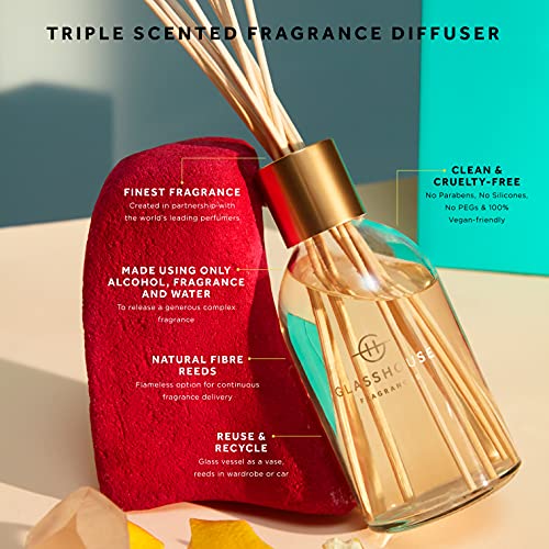 Glasshouse Fragrances Arabian Nights Reed Diffuser, Home Fragrance