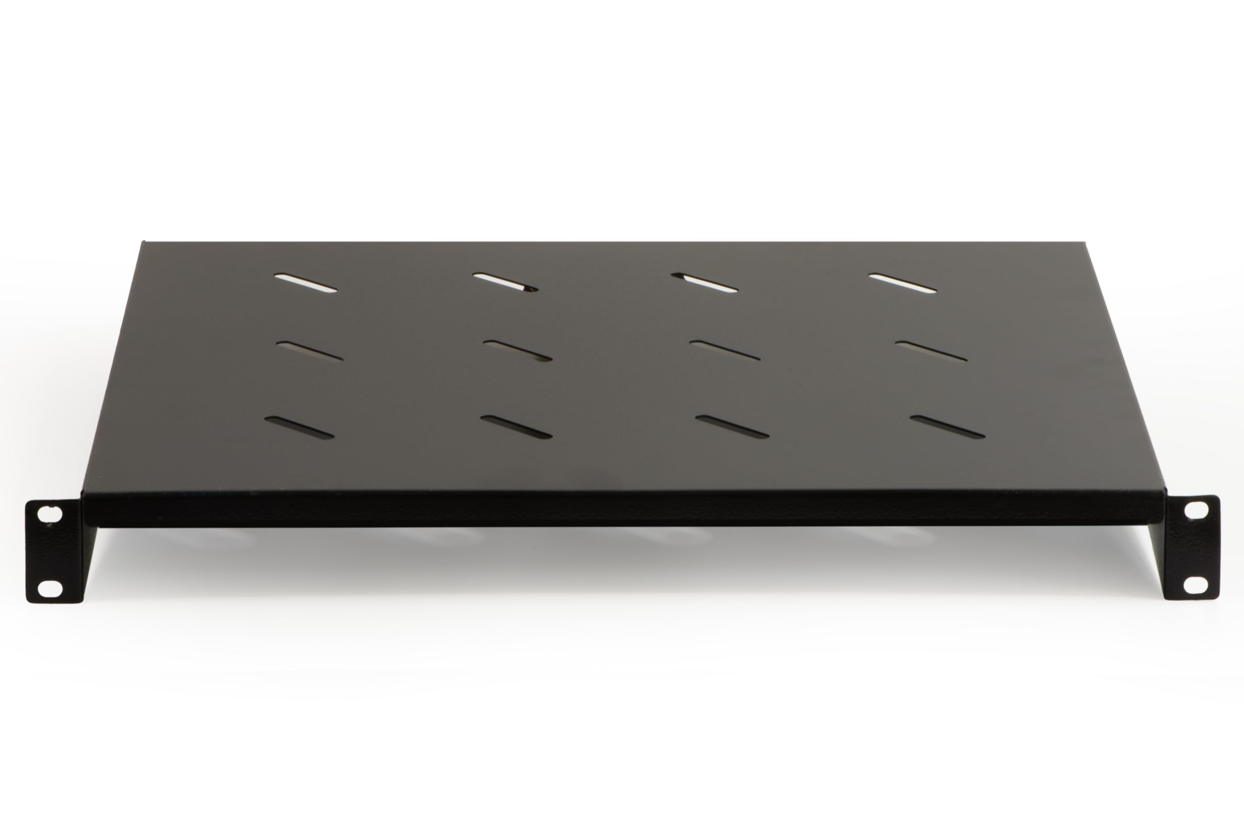 LINK LKRIP350N Shelf for 19-inch Rack, 1 Unit, Depth 350 mm, Black [Italy]