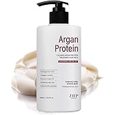 JHP(Clinical Certification) Green Leaf Argan Protein Treatment Hair Pack - Extracted, Ultra Damaged Hair Nutrition Care, Cuticle Gloss Improvement, 500ml