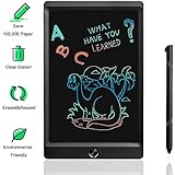 LCD Writing Tablet, 8.5 Inch Portable Electronic Writing Drawing Board Doodle Pads for Kids and Adults, Digital Handwriting Notes Use for School, Home and Office (Colorful Font)