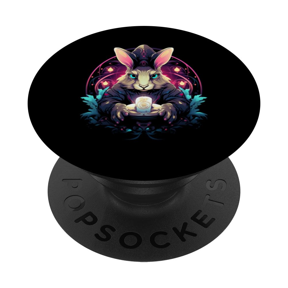 Easter Bunny Magician Fantasy Easter PopSockets Swappable PopGrip
