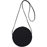 YONBEN Circle Crossbody Bag for Women NYLON Circle Purse with Zipper Adjustable Knot Shoulder Straps