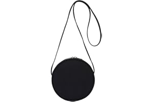YONBEN Circle Crossbody Bag for Women NYLON Circle Purse with Zipper Adjustable Knot Shoulder Straps