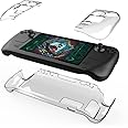 Hard Case for Steam Deck Clear Protective Case Non-Slip Anti-Collision Gamepad Cover Game Console Shell Transparent PC Host Split Crystal Shockproof Protective Cases