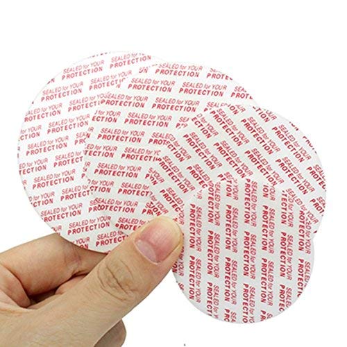 Tutoy 100Pcs 48 to 70mm Pressure Sensitive Liner Foam Safety Tamper Seals for Jar Lid Bottle - 48mm