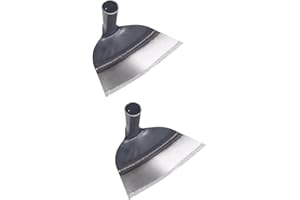 Housoutil 2PCS Garden Weeding Field Hoe, 23.5cm/9.25in Hand Hoe Head Handheld Grub Hoe Replacement, Garden Tool Hand Shovel Puller Accessories with 3.2cm/1.25in Hole