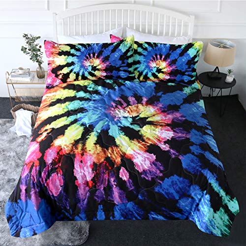 Compare price to king size tie dye comforter set