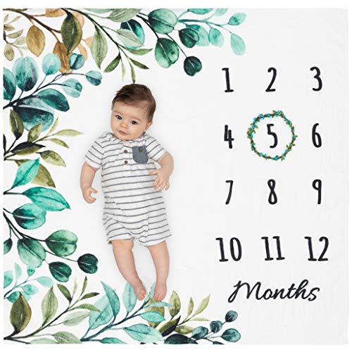 Organic Baby Monthly Milestone Blanket Neutral Milestone Blanket Boy