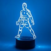 EXIGENT 3D LED Light Brazil Soccer Lamp Acrylic Illusion Night Flashing Cool (SoccerLamp_BRZL)