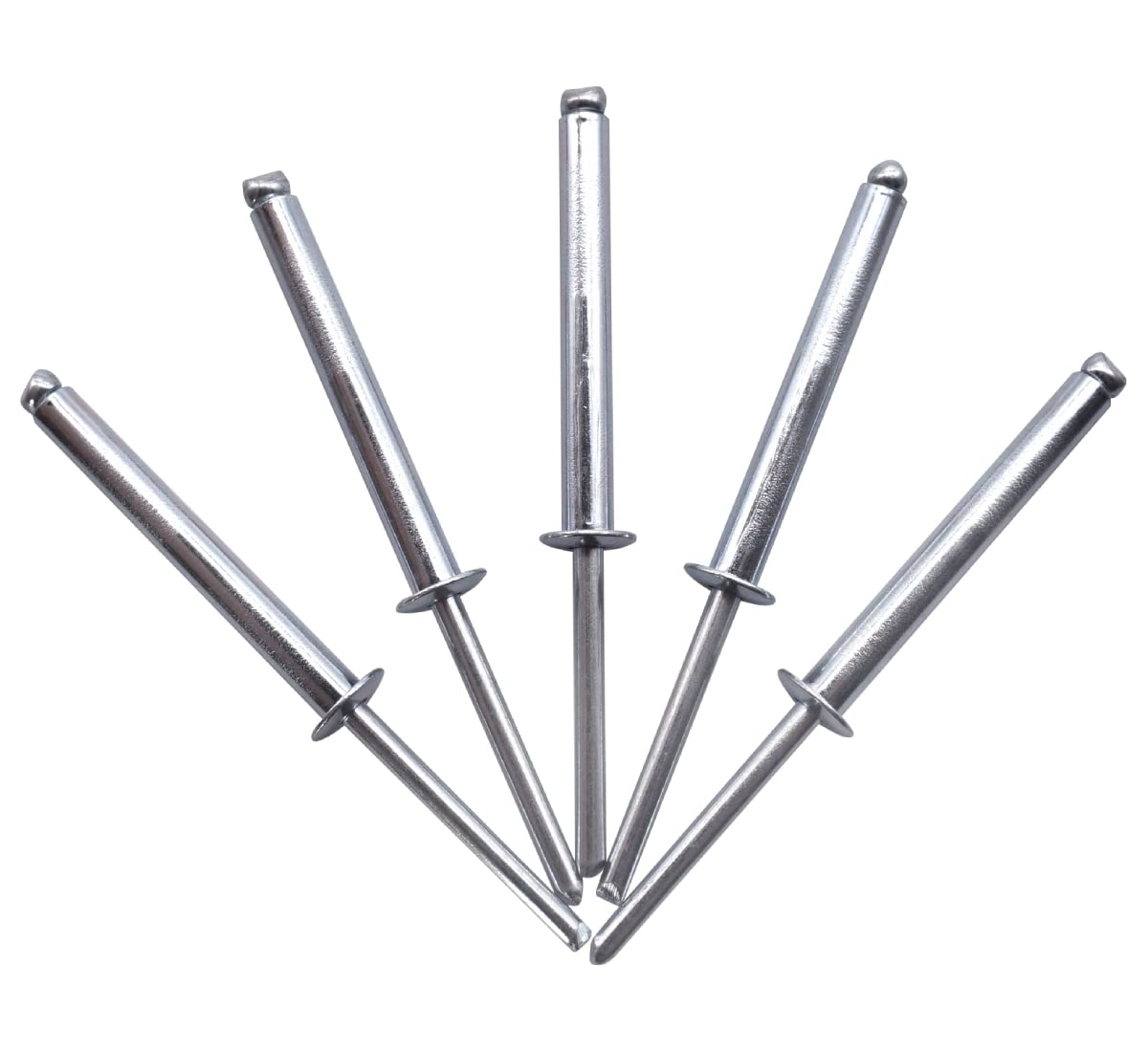 (Pack of 50 pcs) Blind Rivets 5.0 x 40 mm, Open Dome Head, Pop Rivets, DIN 7337, Steel Rivet and Steel Mandrel — image 1