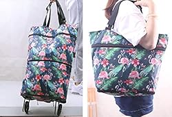 Upgrade Shopping Bag with Wheels Portable Trolley