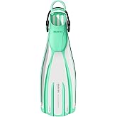 Mares Unisex Adults Avanti Quattro + Diving Fins - Durable Efficient Versatile Open-Heel Scuba Fins with Four-Channel Design &amp; Bungee Strap