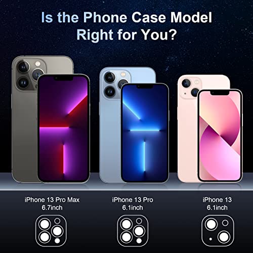 Temdan [Real 360 for iPhone 13 Pro Max Case Waterproof, Builtin 9H