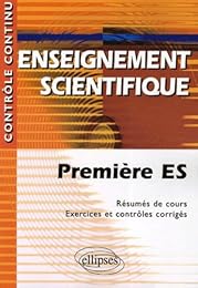 Enseignement scientifique, première ES