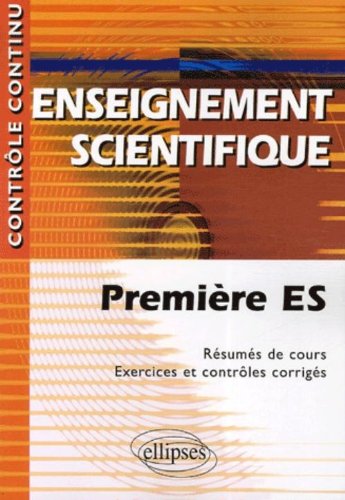 Enseignement scientifique, première ES