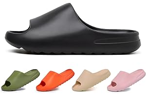Homtechly Cloud Slippers For Women and Men,Comfort Lightweight Soft Pillow Slippers,Quick Drying Bathroom Shower Cloud Slides,Rubber Spa Open Toe Platform Slide Sandals for Indoor Outdoor shoes