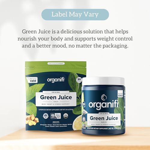 Organifi Green Juice Powder Supplement with Organic Spirulina